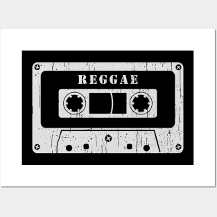 Reggae - Vintage Cassette White Posters and Art